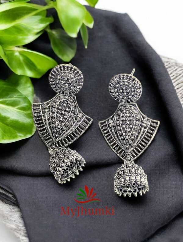 Oxidised Jhumka Earring For Women